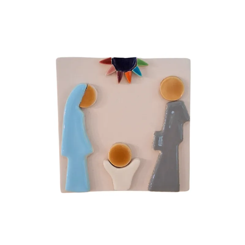 Crèche sur terre en faïence