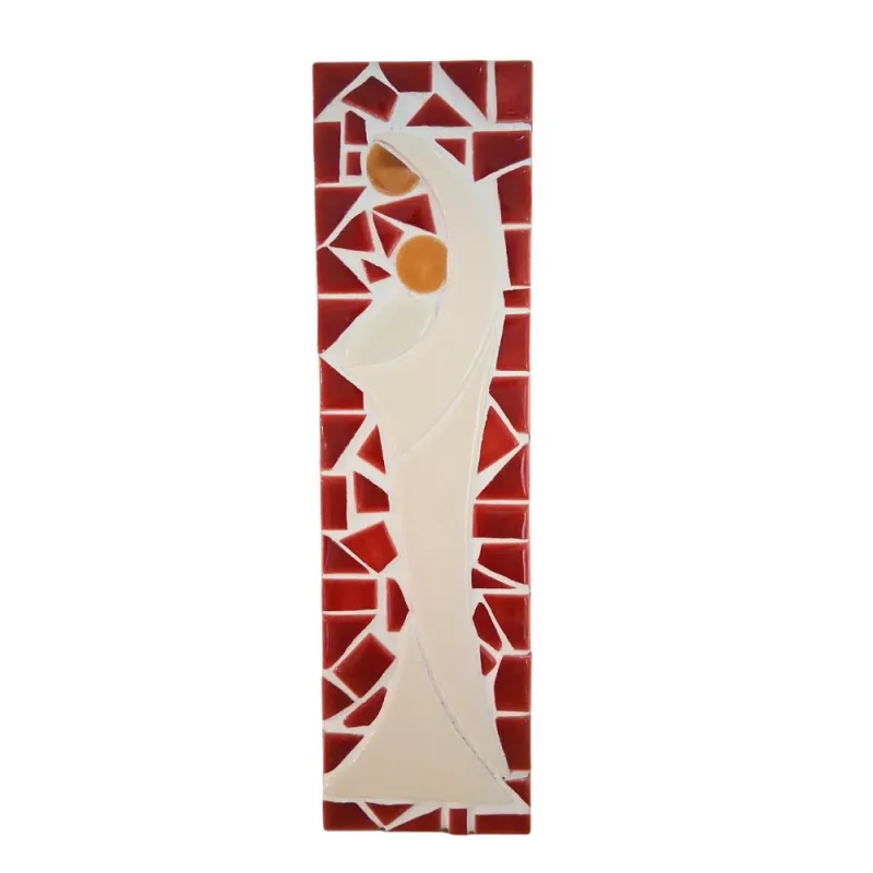 Vierge en mosaïque découpée