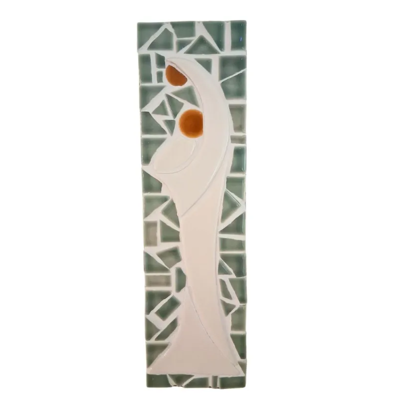 Vierge en mosaïque découpée