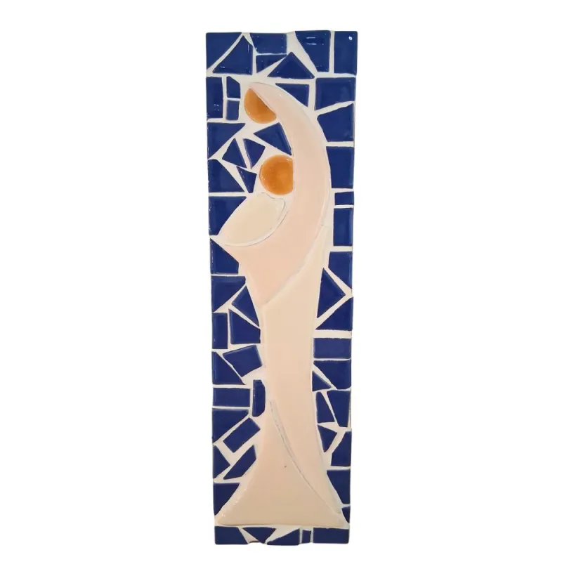 Vierge en mosaïque découpée