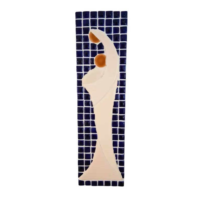 Vierge en mosaïque à petits carreaux