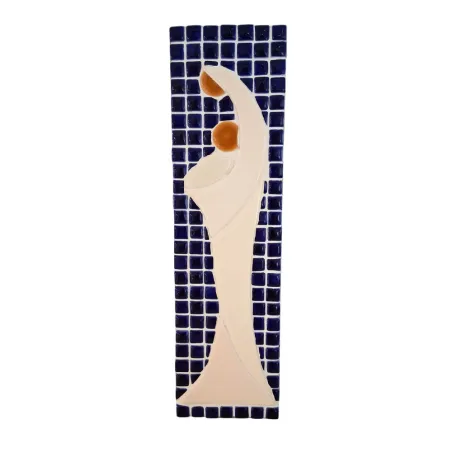 Vierge en mosaïque à petits carreaux