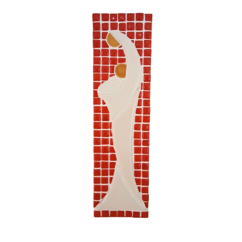 Vierge en mosaïque à petits carreaux
