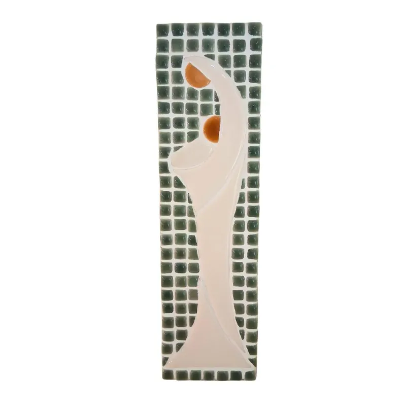 Vierge en mosaïque à petits carreaux