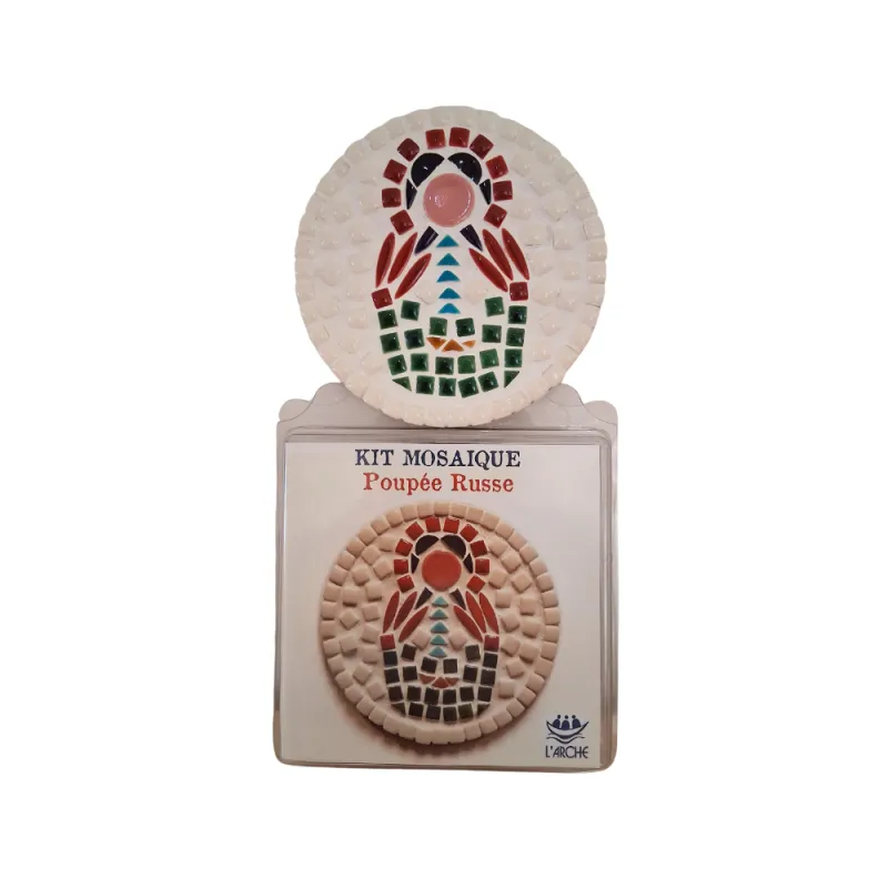 Kit mosaïque poupée russe avec tesselles artisanales