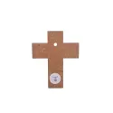 Croix en mosaïques à petits carreaux façonnée à la main