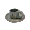 Tasse et sous-tasse Grès