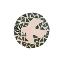 Colombe en faïence et mosaïque découpée