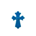 Croix en forme de trèfle en faïence