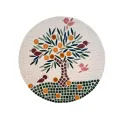 Dessous de plat représentant l'arbre de vie en automne