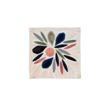 Dessous de verre élégant à l'émail coloré